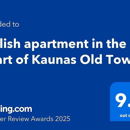 Stylish Apartment In The Heart Of Kaunas Old Town Eksteriør bilde
